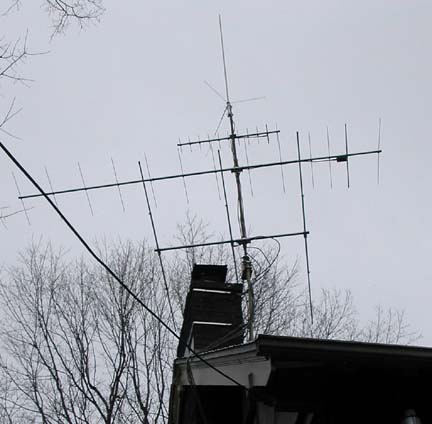 WA8PHD's antenna farm.